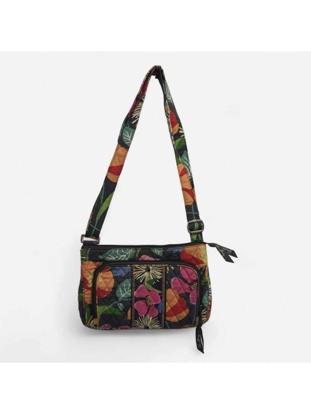 Vintage Vera Bradley Floral Quilted Crossbody Bag